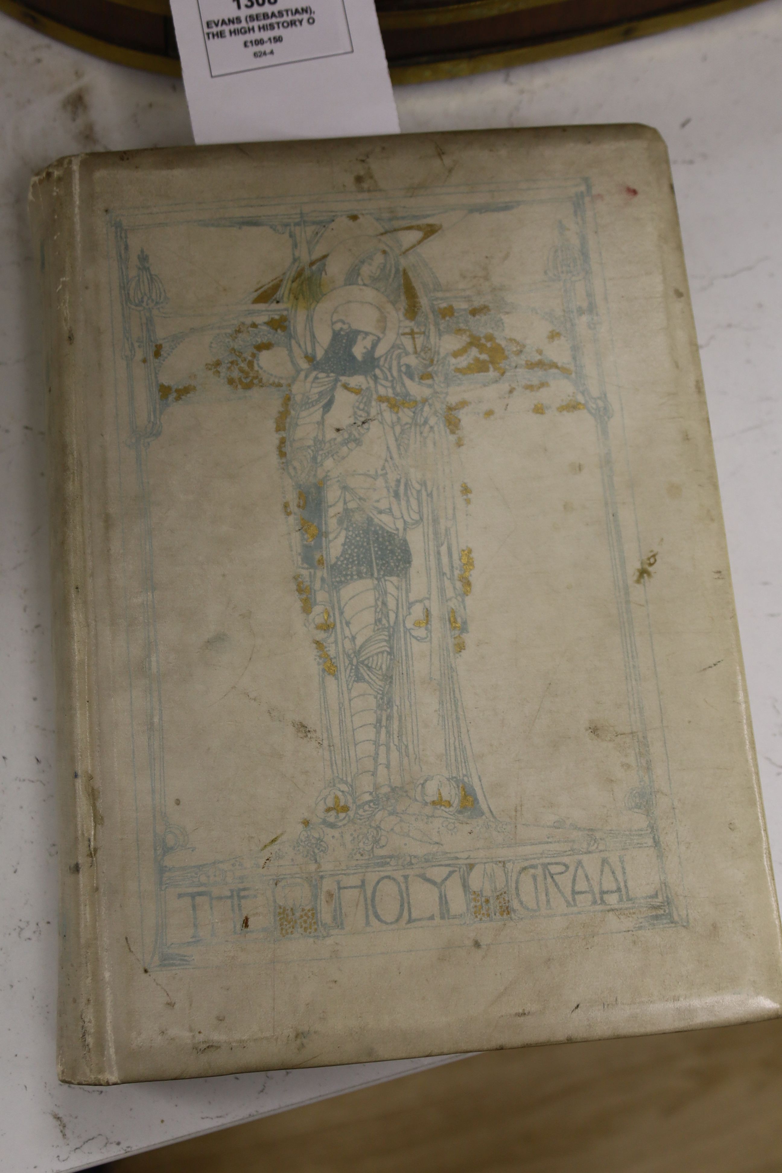 Evans (Sebastian), The High History of the Holy Grail, illustrated by Jessie King, pictorial vellum, number 14 of the English edition, Dent [1903] and The Rubiayat of Omar Khayyam